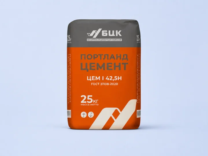 Мешок портландцемента ЦЕМ I 42,5Н Белорусской цементной компании