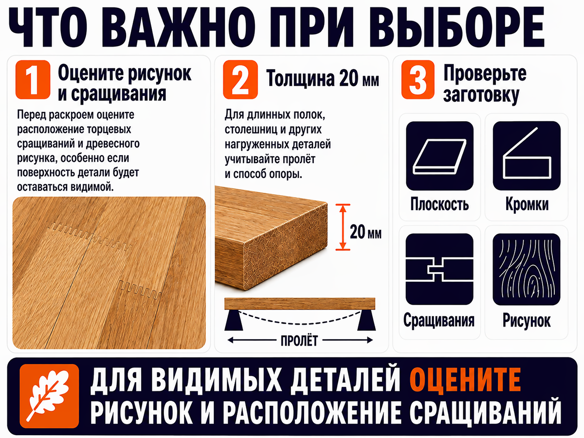 Мебельный щит из дуба сращённый, 295×295×20 мм, сорт 3/3 фото 5