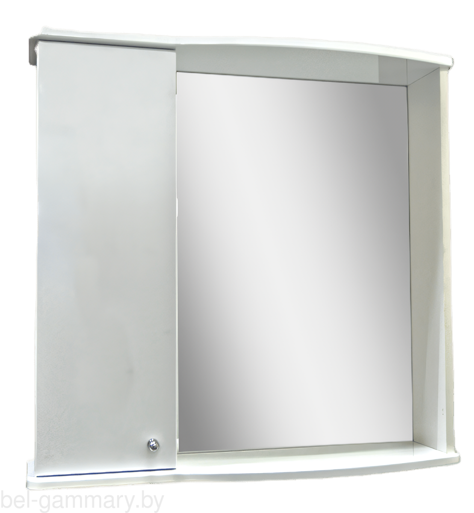 Шкаф настенный Гамма 08м лев. (белый)