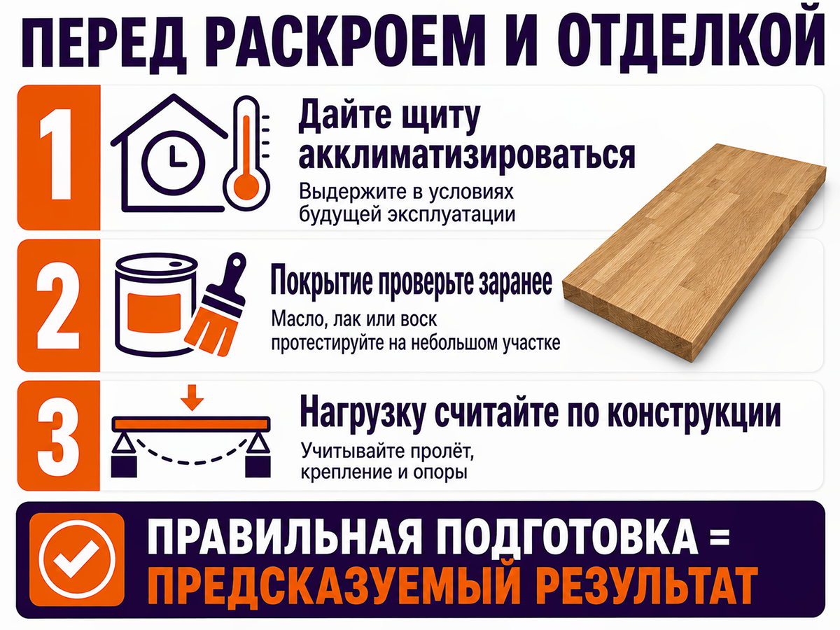 Мебельный щит из дуба 2600×400×40 мм, сорт 2/3, цельноламельный фото 5