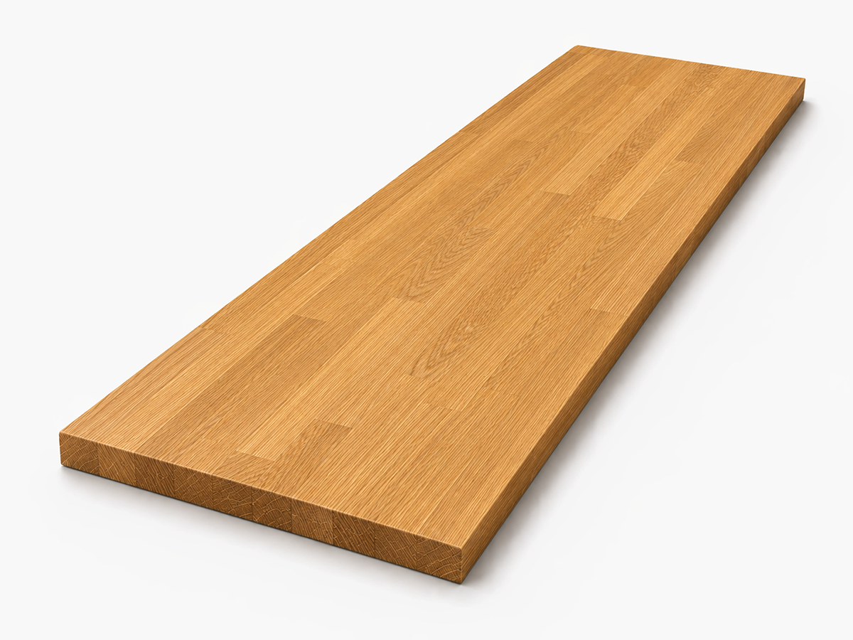 Мебельный щит из дуба, 1500×700×40 мм, сорт 2/2