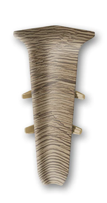 Угол внутренний для плинтуса 70мм "Идеал Деконика", 211 Дуб рустик