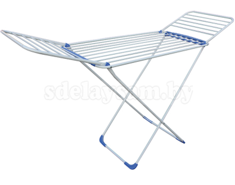 Сушилка для белья напольная 18м серия Gloria бело-голубая PERFECTO LINEA