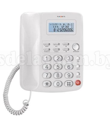 Телефонный аппарат teXet TX-250 белый, РФ