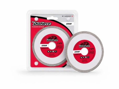 Диск алмазный отрезной DIAFORCE Ceram 503125, 125×22,23×6×2,0 мм, влажная резка
