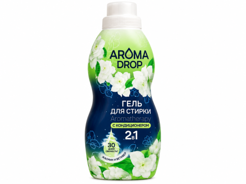 Гель для стирки с кондиционером AROMA DROP Aromatherapy 2 в 1 «Жасмин и ветивер», 1 л