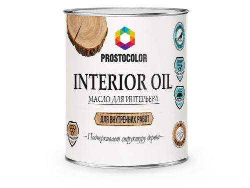 Масло для интерьера PROSTOCOLOR, тик, 0,75 л, 101049