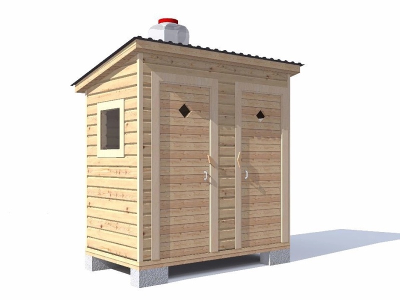 Туалеты и душевые кабины из дерева