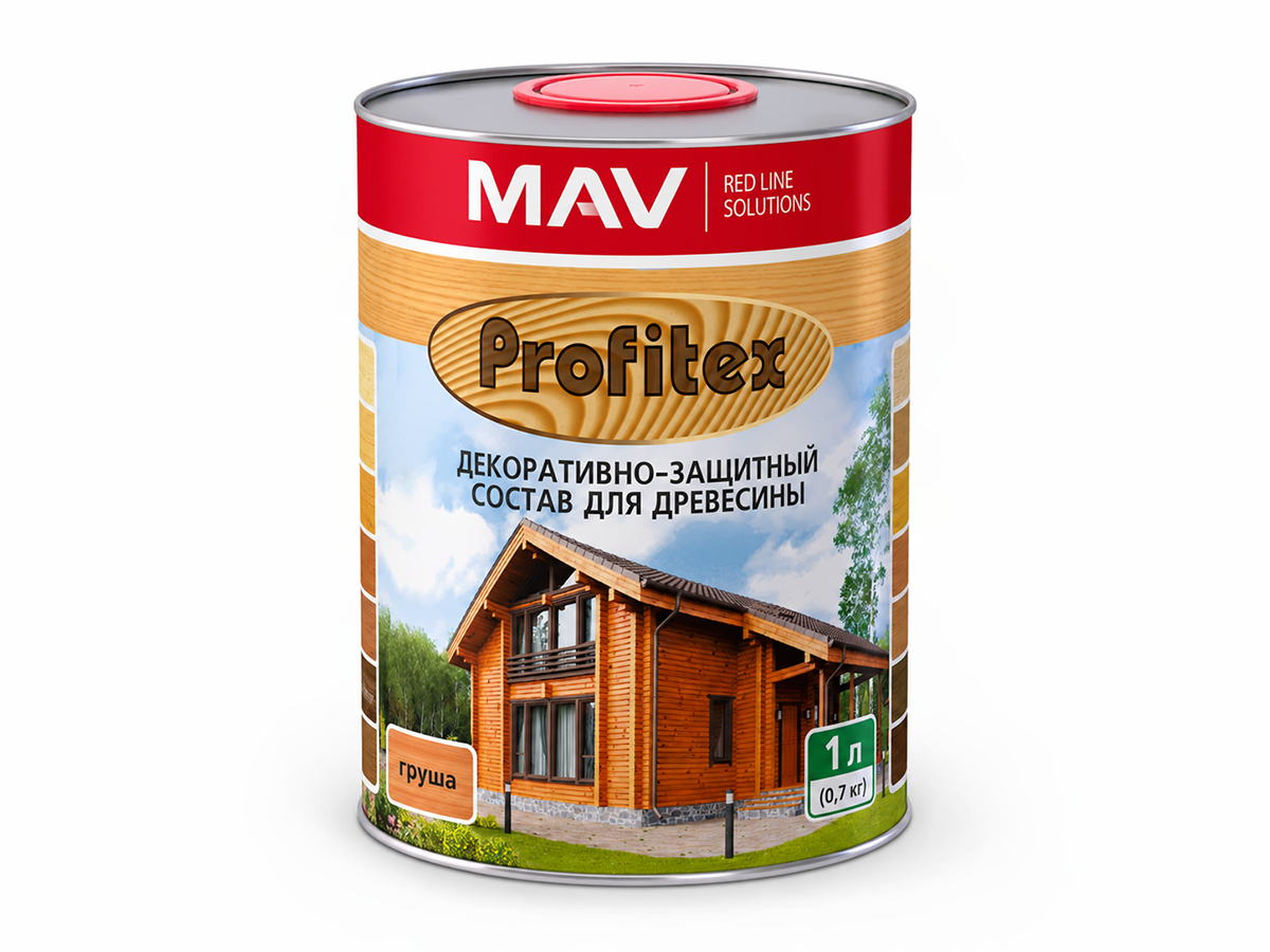 Состав PROFITEX декоративно-защитный для древесины «Дуб», 1 л (0,7 кг)