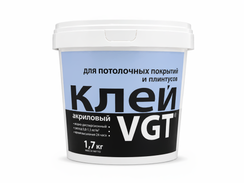 Клей VGT для потолочных покрытий и плинтусов, 1,7 кг