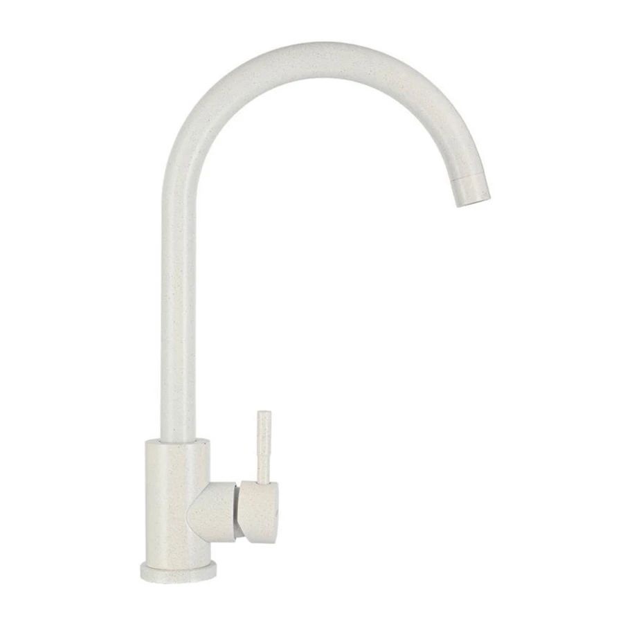 Комплект Мойка WA11-12 бело-черная Wisent+Смеситель W4998-3-28 вайт Wisent+Дозатор WW405A сатин Wisent