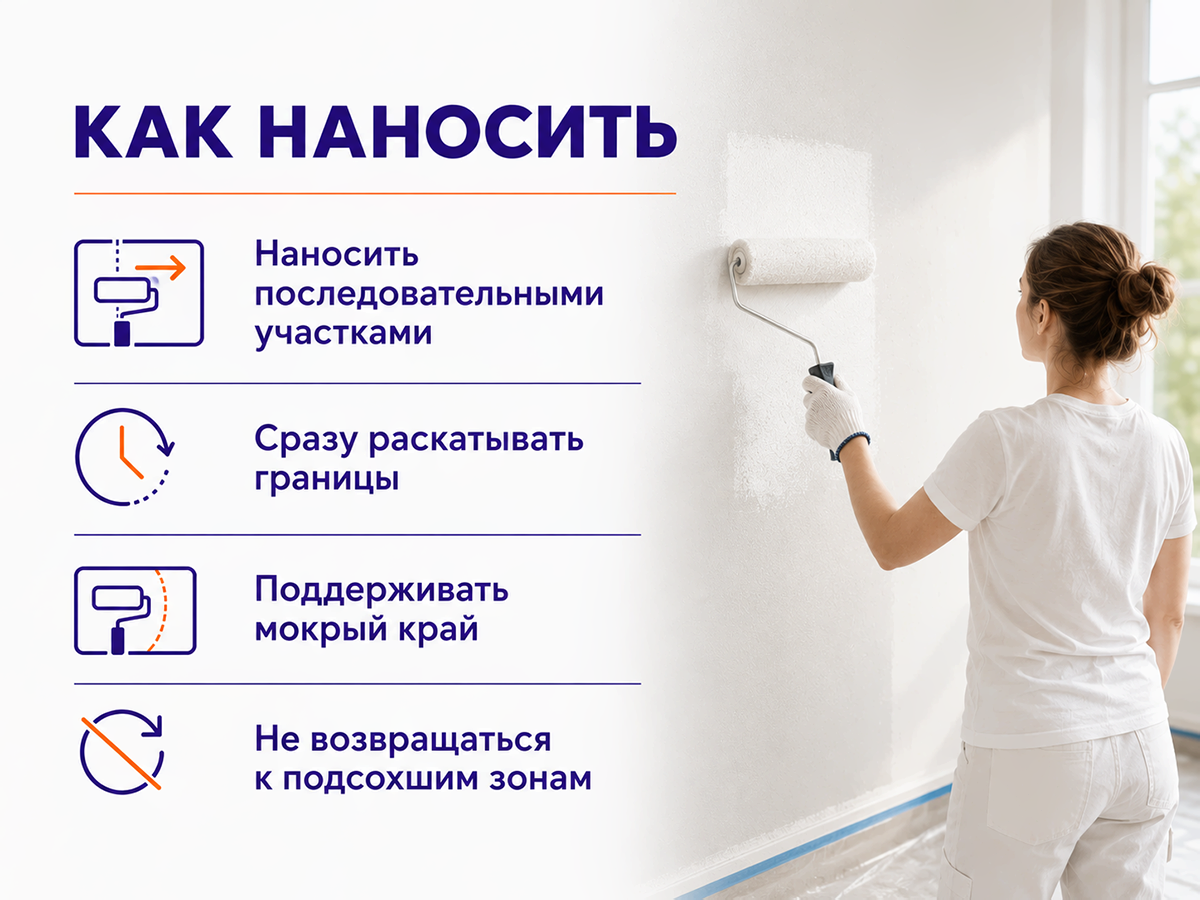 Краска акриловая ERICA моющаяся, белая матовая, 2,7 кг фото 5