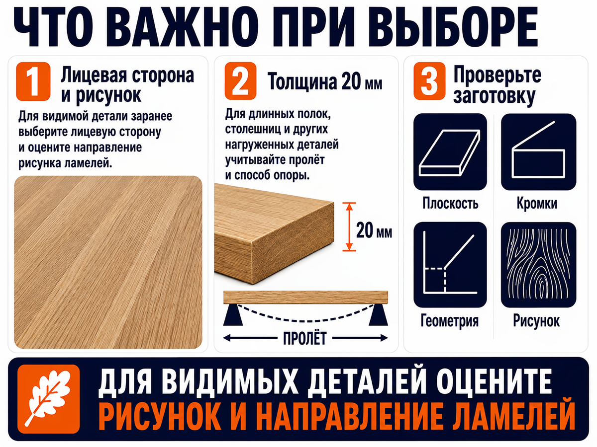 Мебельный щит из дуба цельноламельный, 1800×300×20 мм, сорт 1/2 фото 5
