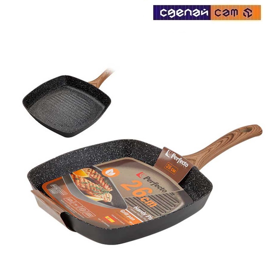 Сковорода-гриль, ф 26х4.5 см