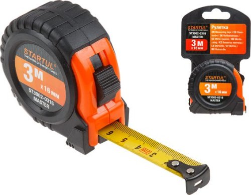 Рулетка STARTUL MASTER ST3002-0316, 3 м × 16 мм