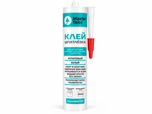 MasterTeks клей-шпатлёвка HomeMaster, акриловый, белый, 400 г
