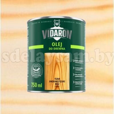 Масло для древесины VIDARON 0,75 л  D 01  Бесцветное, Польша