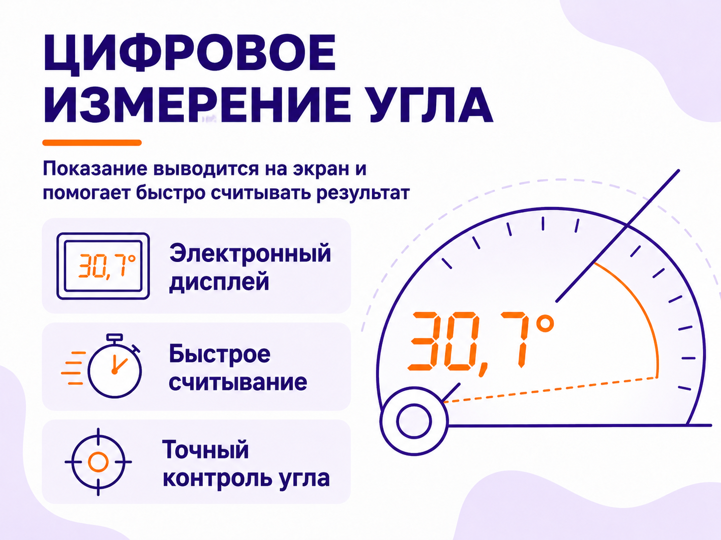 Электронный угломер WORTEX DAR 3000 фото 2