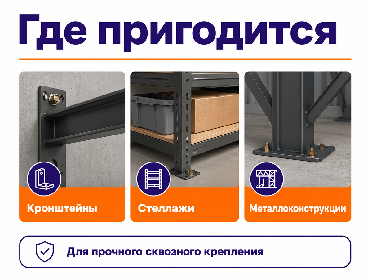 STARFIX анкер с болтом M10×12×130 мм фото 3