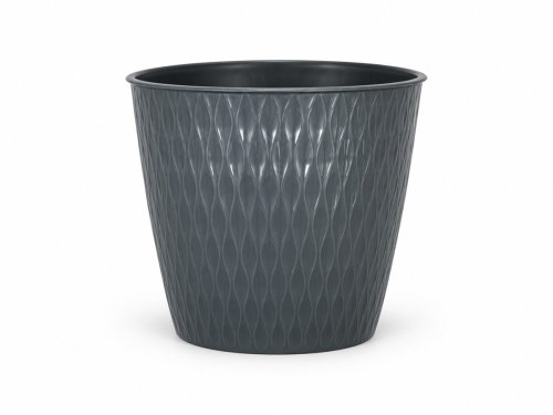 Кашпо ElfPlast Керама 582, 1,1 л, графитовое