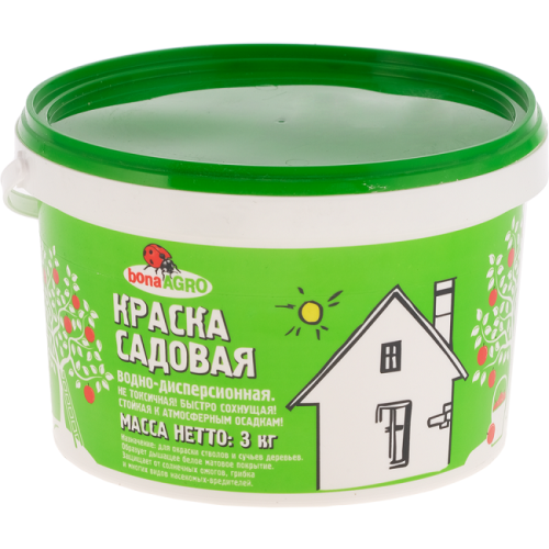 Краска садовая 3 кг bonaAGRO