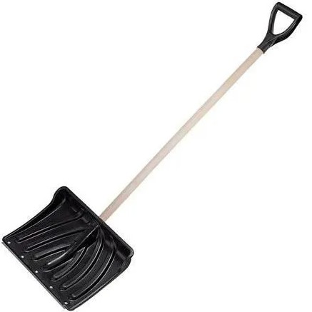 Лопата для уборки снега пластм. 465х340мм с дер.черенком STARTUL MASTER (ST9056-9)