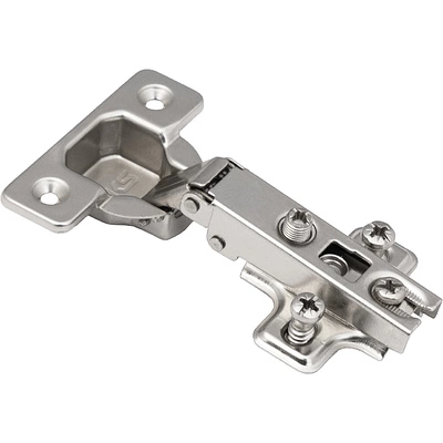 Петля накладная  с креплением h=0 с еврошурупом  AKS