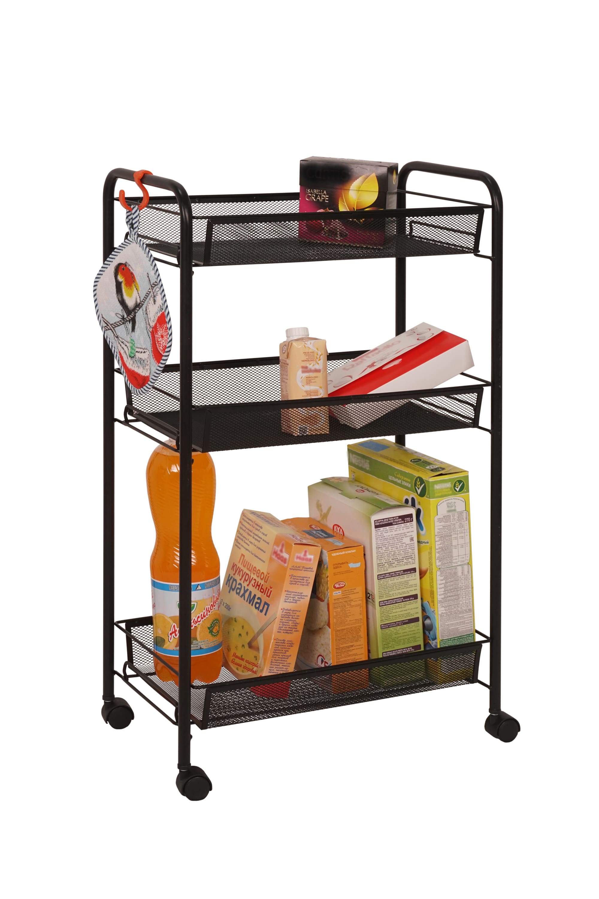 Этажерка Ладья 2К/ Э 322 Черный