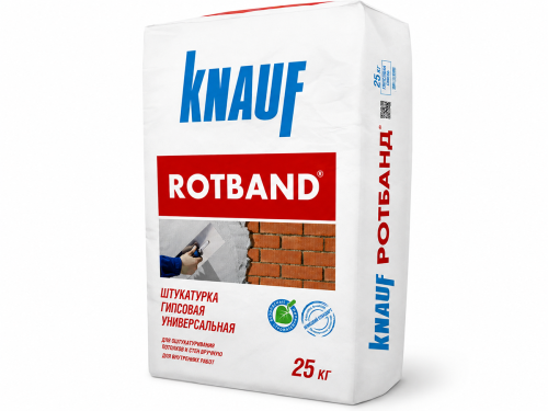 Штукатурка гипсовая универсальная KNAUF Ротбанд, 25 кг
