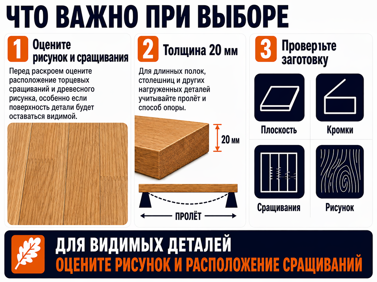 Мебельный щит из дуба сращённый, 2230×400×20 мм, сорт 1/2 фото 5