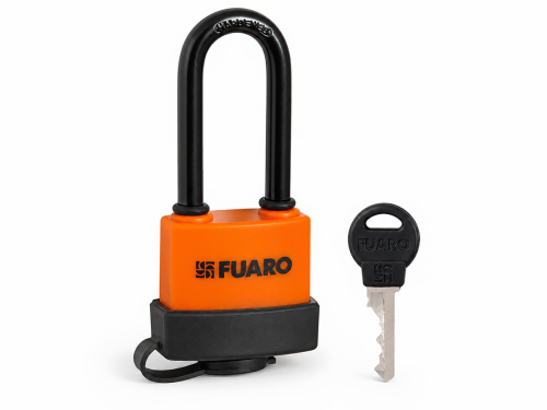Замок навесной FUARO PL-WEATHER-3640 LS, удлинённая дужка, 3 ключа