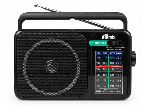Ritmix радиоприёмник RPR-303, чёрный