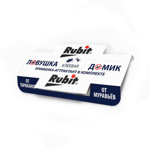 Клеевая ловушка от тараканов и муравьев ДОМИК (120/600) Рубит /4660018793057/ Страна пр-ва, Страна вв-за РФ