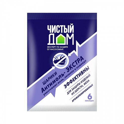Средство Чистый Дом Антимоль экстра 40г