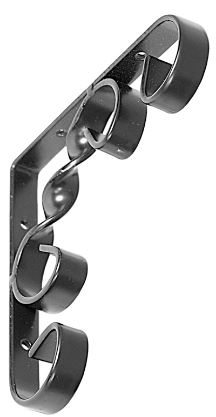 Кронштейн декоративный  DOMAX  WO 100 C  100x100 черный 