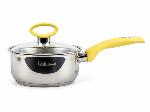 Кастрюля-ковш Dolcezza BERGAMO 04687, 1,4 л, со стеклянной крышкой