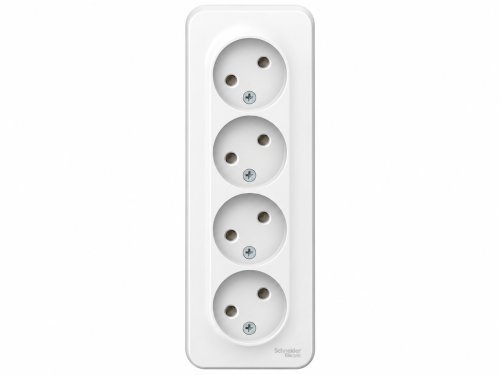 Systeme Electric рамка AtlasDesign ATN001003, универсальная, 3 поста, карбон