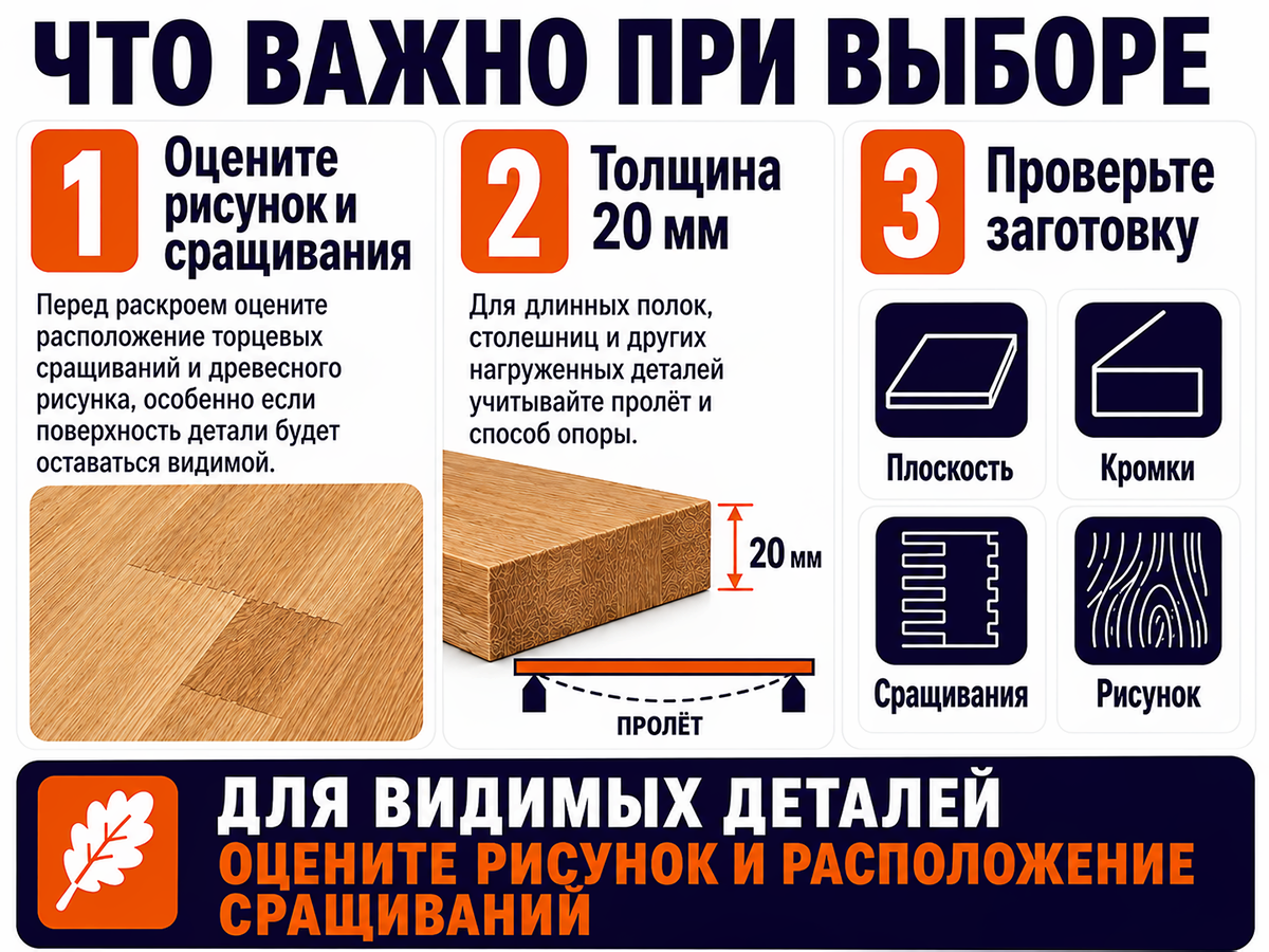 Мебельный щит из дуба сращённый, 1000×800×20 мм, сорт 3/3 фото 5