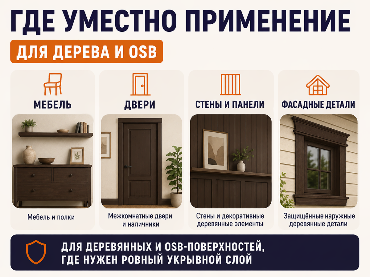 Эмаль VGT ВД-АК-1179 «Профи» по дереву и OSB, тёмно-коричневый, 1 кг фото 3