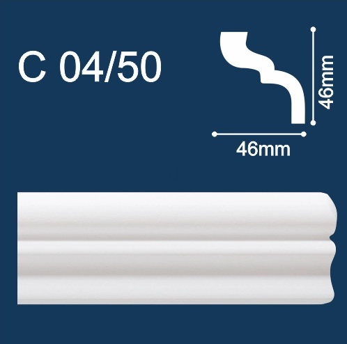 Плинтус потолочный Солид C 04/50