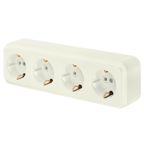 Розетка РА16-266 бежевый