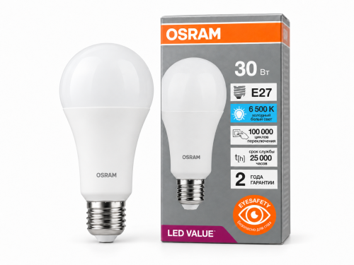 Светодиодная лампа Osram LVCLA300, 30 Вт, E27, 6500 К