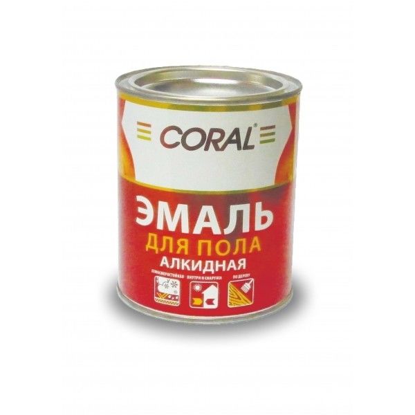 Эмаль ПФ-266 Красно-коричневая Coral 0,8 кг