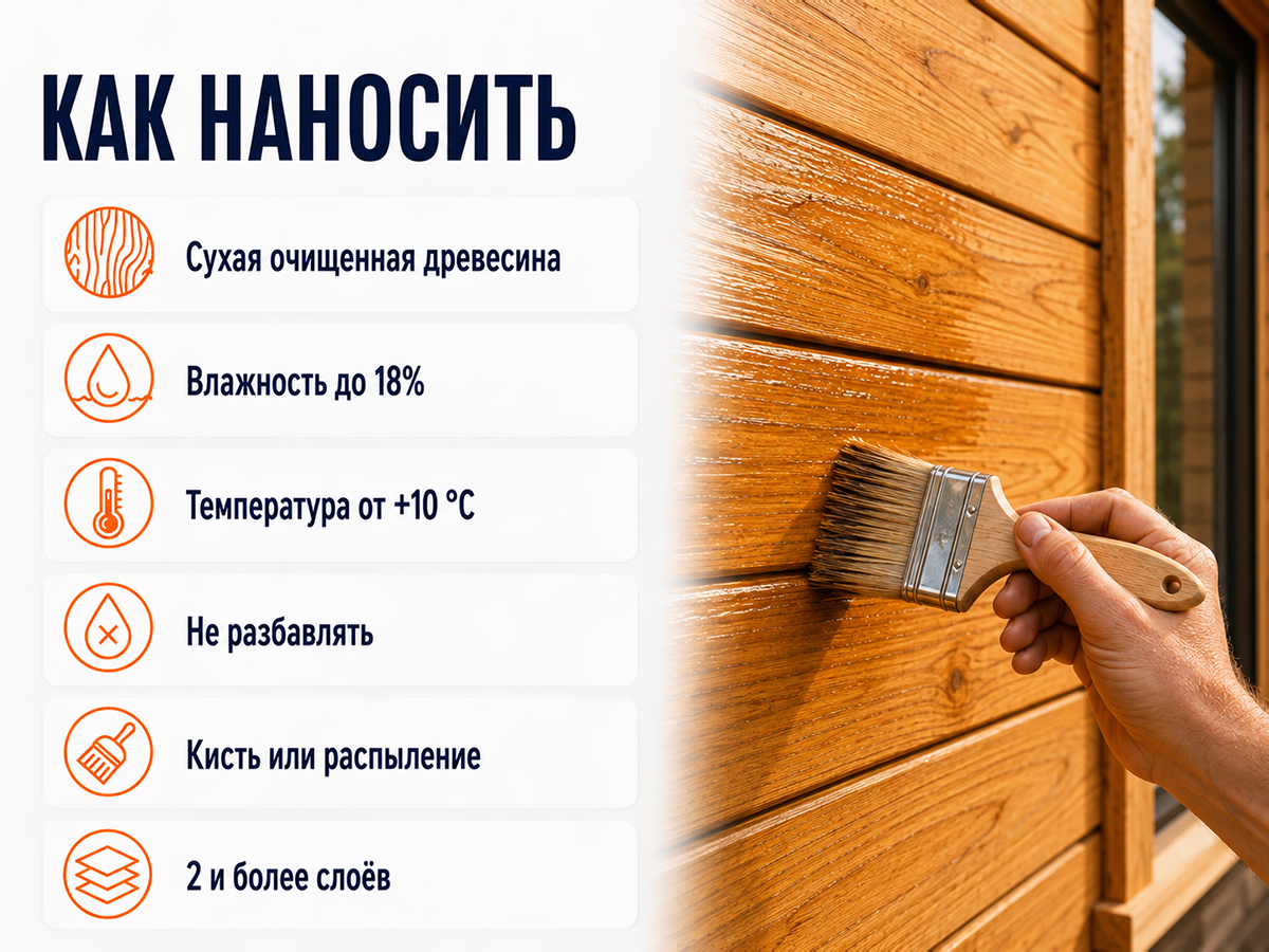 Состав PROFITEX декоративно-защитный для древесины «Сосна», 1 л (0,7 кг) фото 6