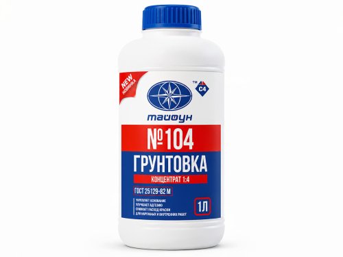 Грунтовка-концентрат Тайфун Мастер №104, 1:4, 1 кг