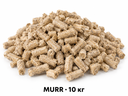Наполнитель древесный для кошачьего туалета MURR, 10 кг