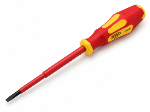 Отвёртка шлицевая диэлектрическая General G-Pro, SL4×100 мм, 1000 В, 901012