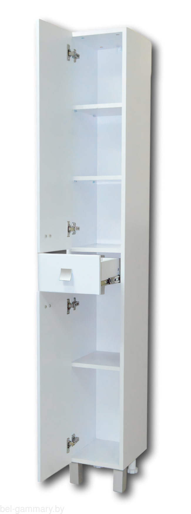 Шкаф-пенал с выдвижными ящиками Гамма 51.25 оФ2 лев.(белый)