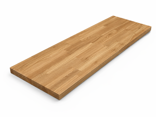Мебельный щит из дуба 1095×300×40 мм, сорт 3/3, сращённый