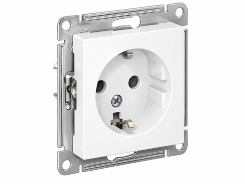 Systeme Electric розетка AtlasDesign ATN000143, с заземлением, 16 А, механизм, белая